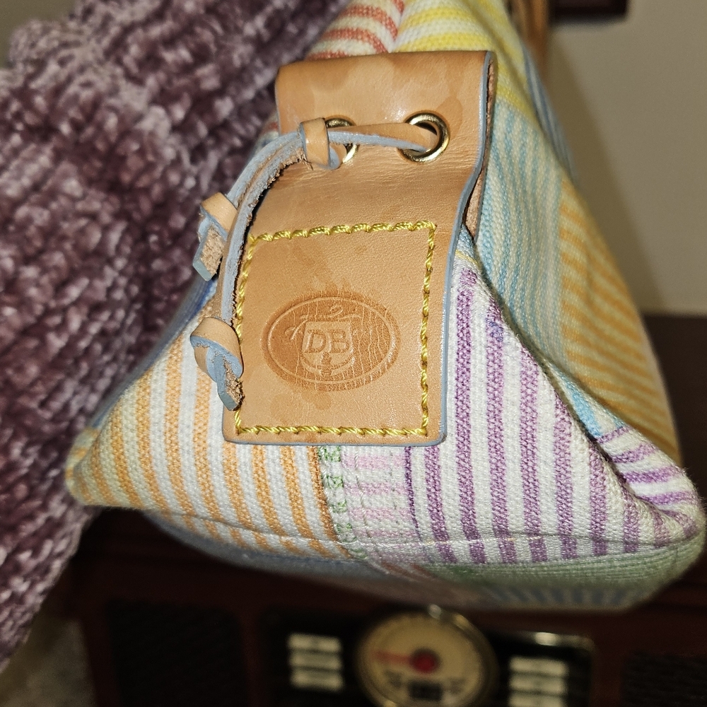 Dooney & Bourke multi-color striped tote - Picture 9 of 10